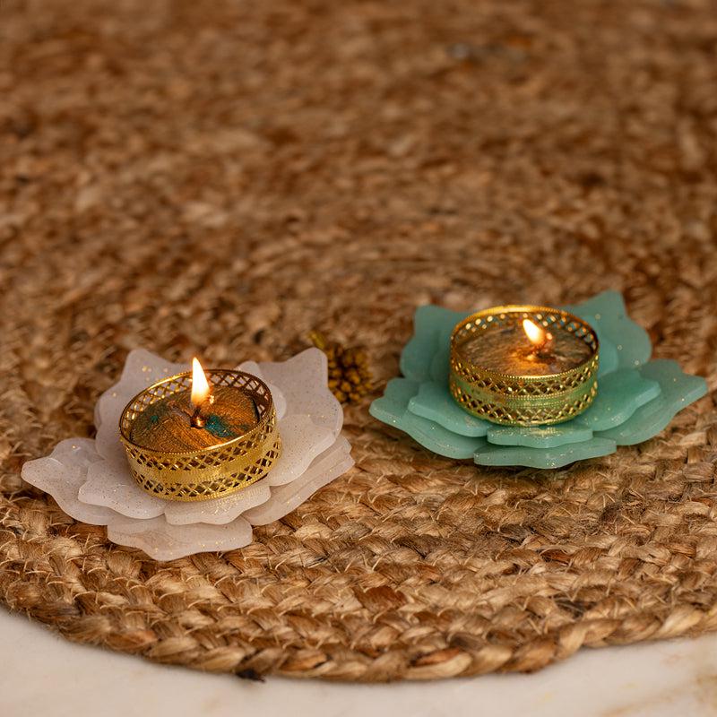 Lavanya Tealight Candle Holder - Set Of Two media 2