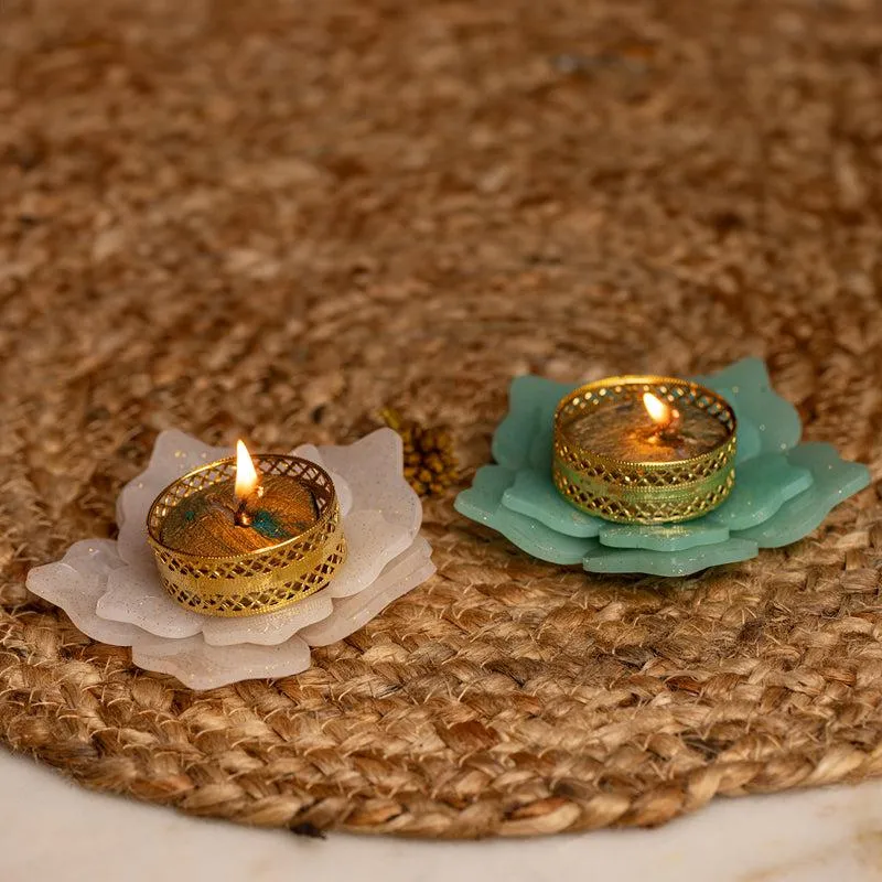 Lavanya Tealight Candle Holder - Set Of Two media 2