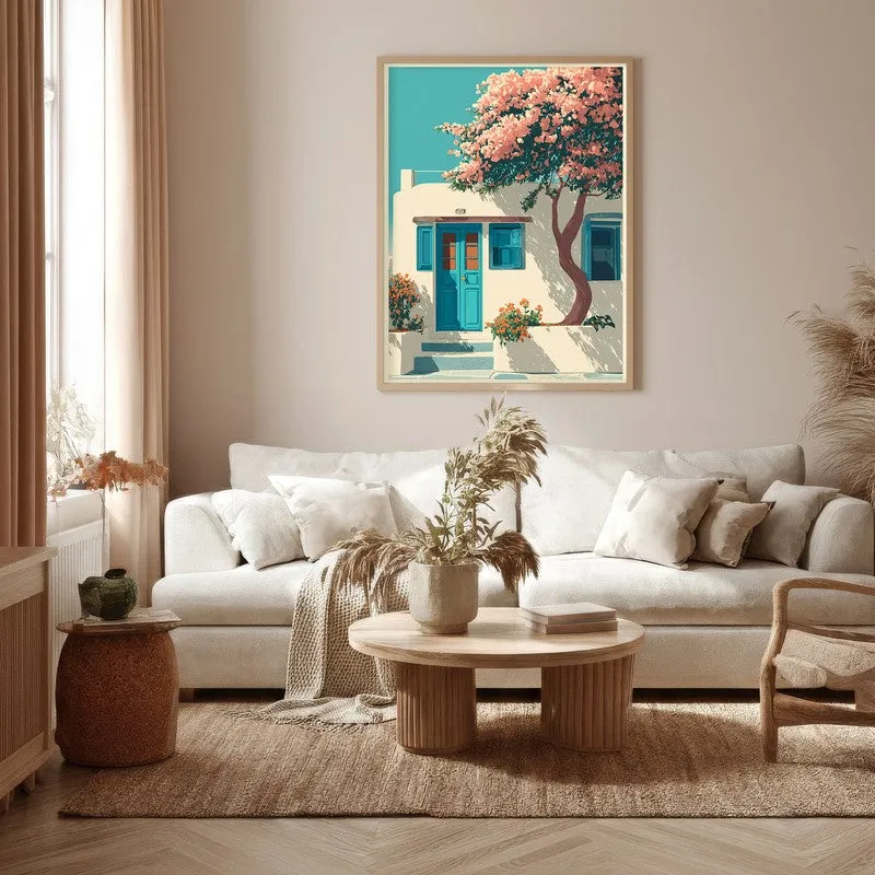 Blossom Tree Canvas Wall Painting - Brown Frame media 5