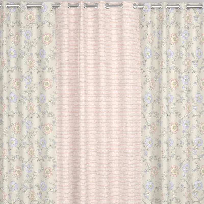 Petal Serenity Panel Curtains - Set of Three media 6