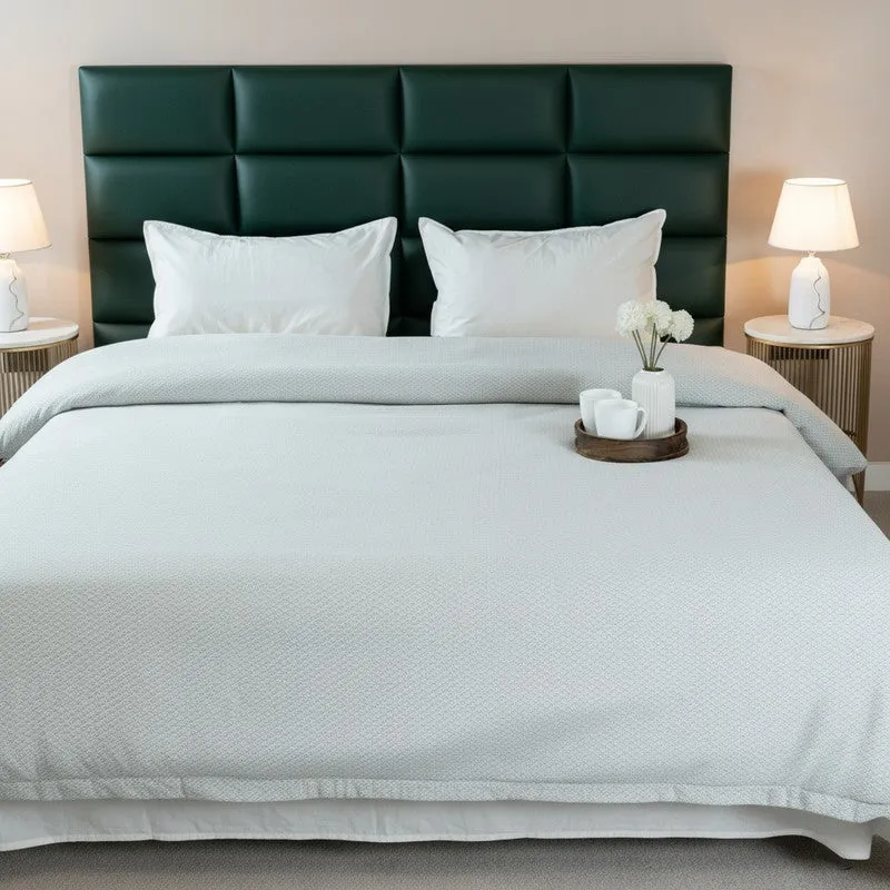 Axis Loom Cotton Bedsheet (Grey) - 300 TC media 1