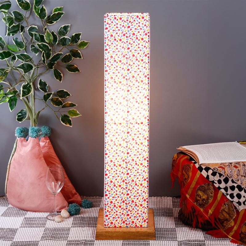 Color Spalsh Ruya Wooden Tower Floor Lamp