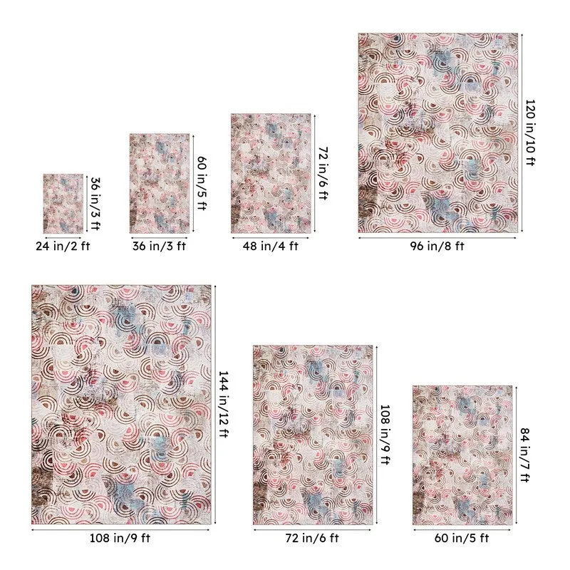 Carter Abstract Polyester Carpet - Red media 13