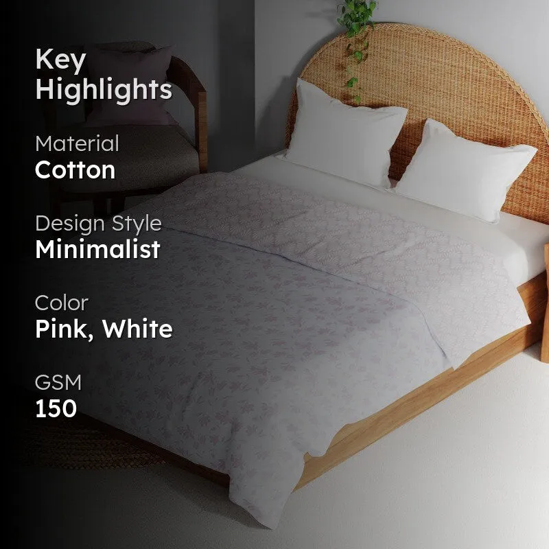Jorvik Cotton Dohar - Pink,White media 2