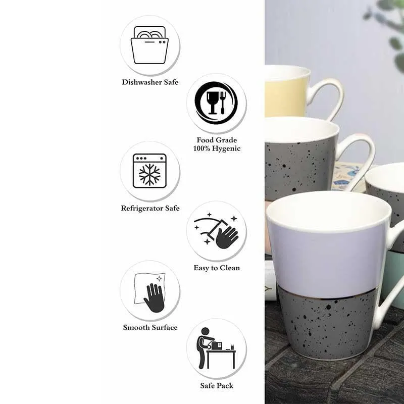 Speckles Porcelain Coffee Mug (320 mL Each) - Set of Four media 5