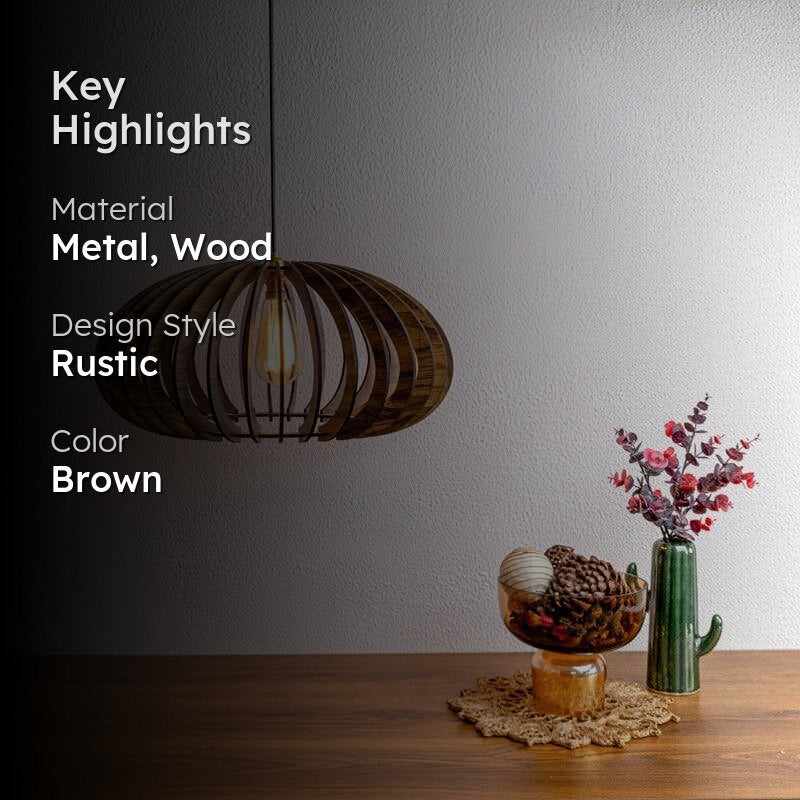 Kimiko Wooden Ceiling Lamp media 2