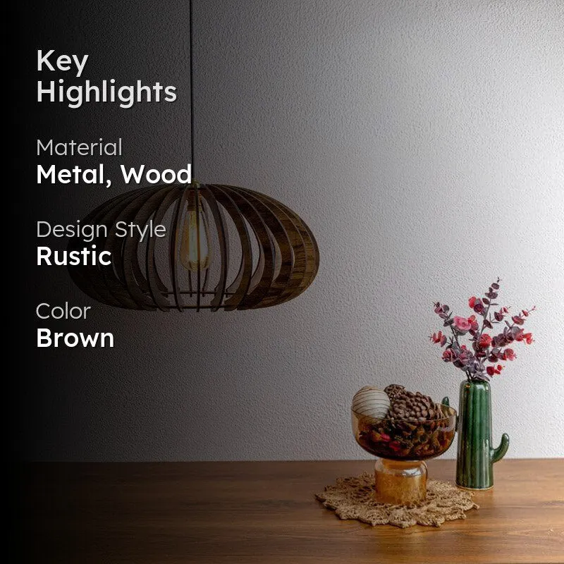 Kimiko Wooden Ceiling Lamp media 2