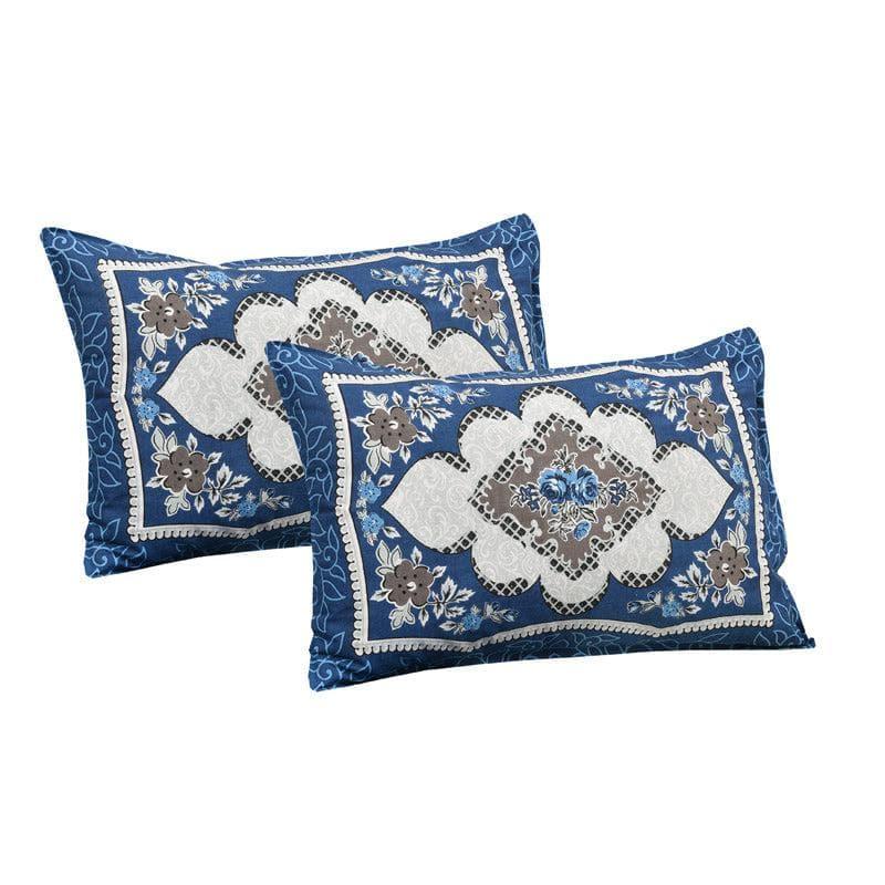 Yashita Printed Cotton Bedsheet (Blue) - 160 TC media 3