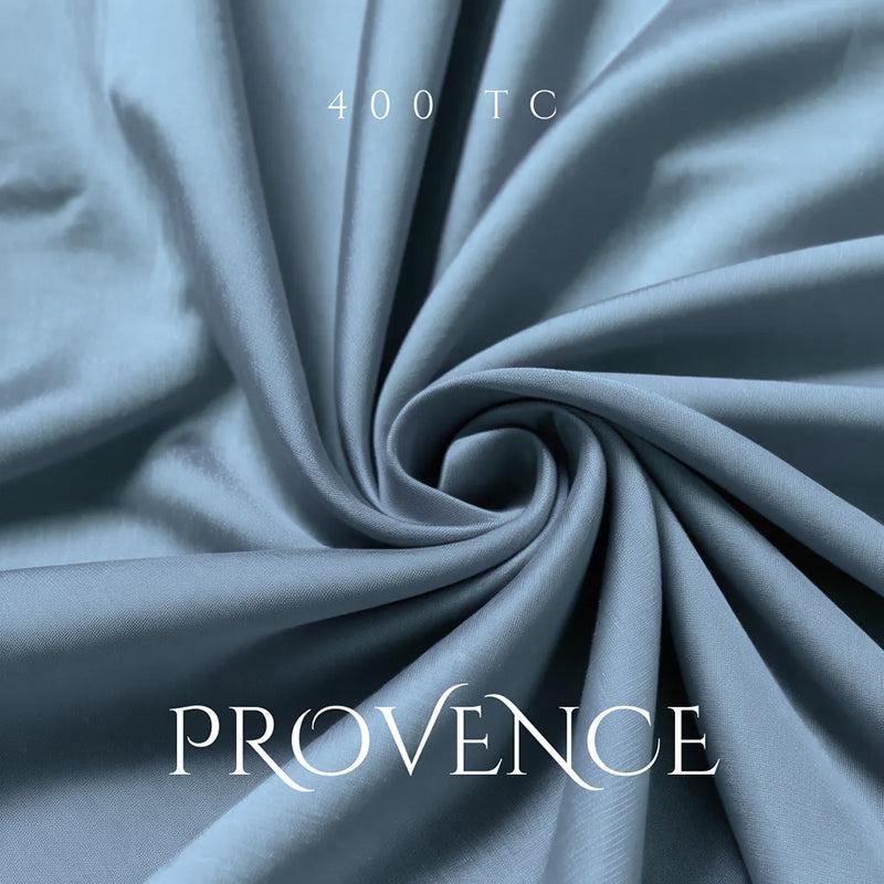 Moonweave Solid Cotton Bedsheet (Slate Blue) - 400 TC media 6