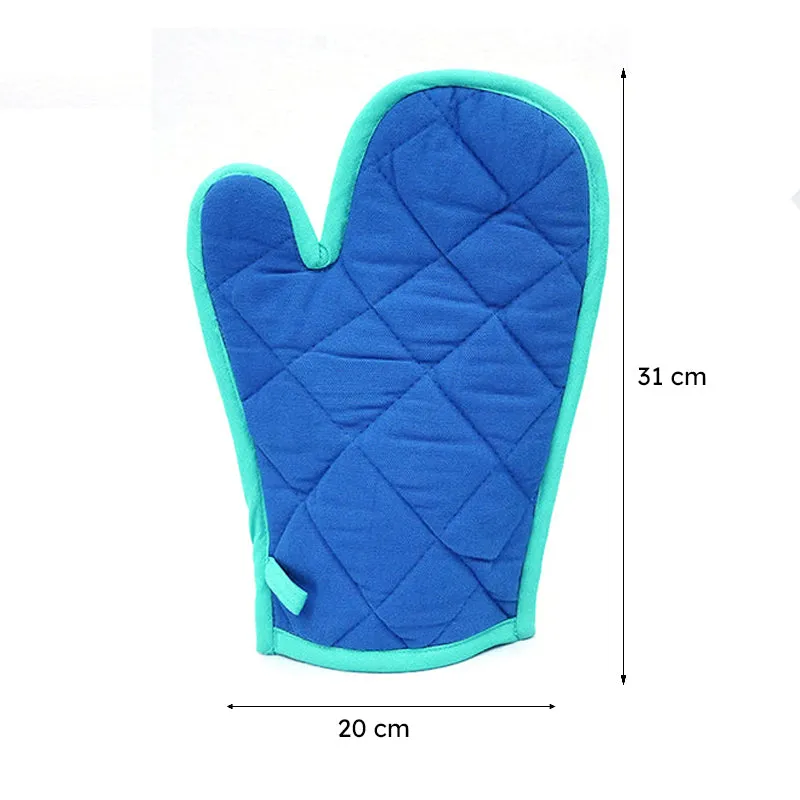 Swayam Teplo Kitchen Gloves (Blue & Neon Green) - Set Of Two media 8