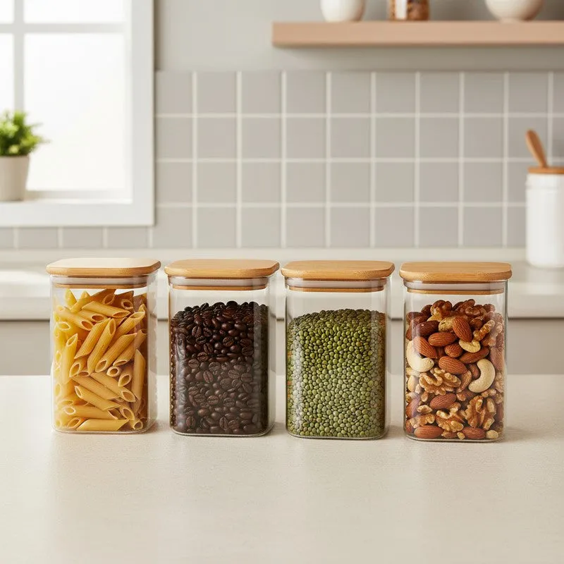 Jarum Glass Jar (600 mL Each) - Set Of Four - 3
