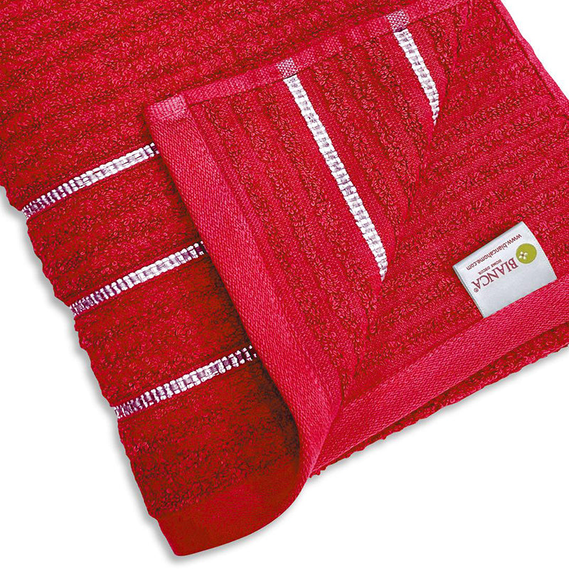 Lisse Cotton Bath Towel - Red media 5