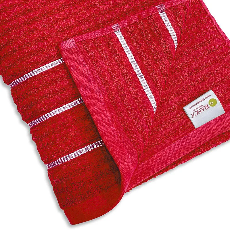 Lisse Cotton Bath Towel - Red media 5