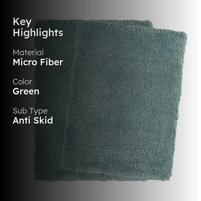 SoakShield Bathmat ( green ) - Set Of Two media 2
