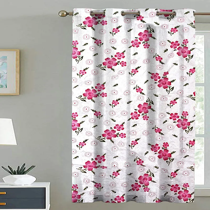 Eleonora Floral Cotton Curtain media 1