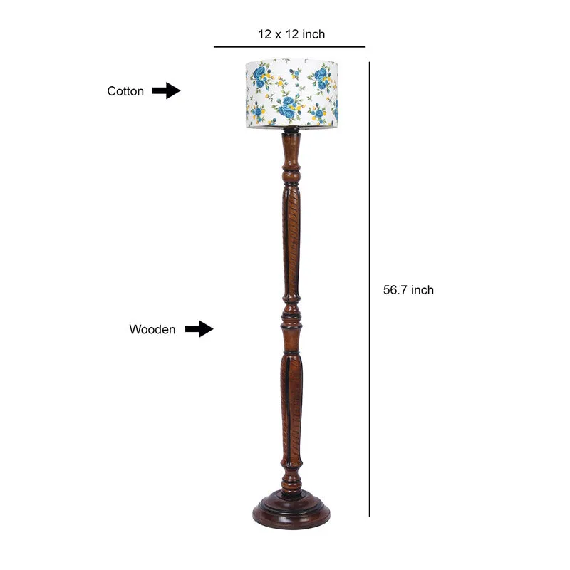 Alba Masiya Vintage Wooden Floor Lamp media 6