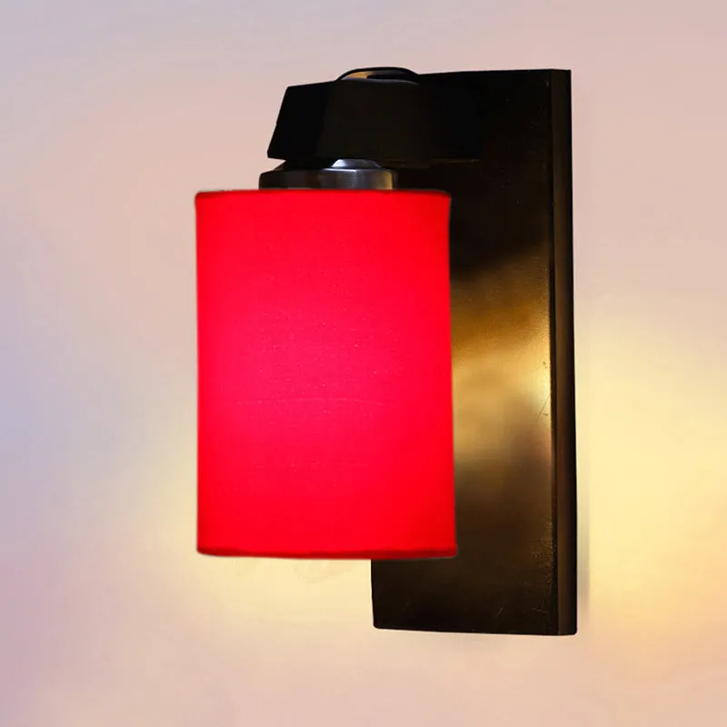 Eyrie Wooden Wall Lamp - Red media 4