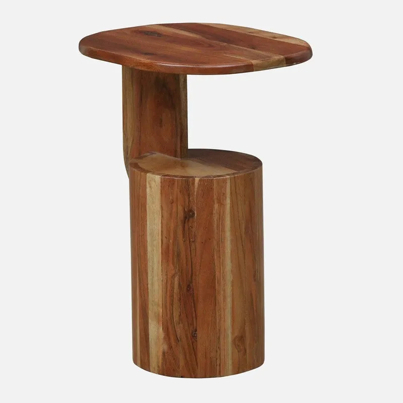LineaForm Acacia Wood Side & Bedside Tables - Brown media 4