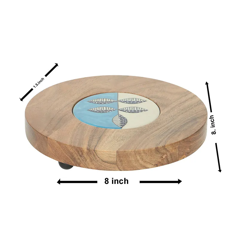 Anusha (Wood,Ceramic) Platter media 5