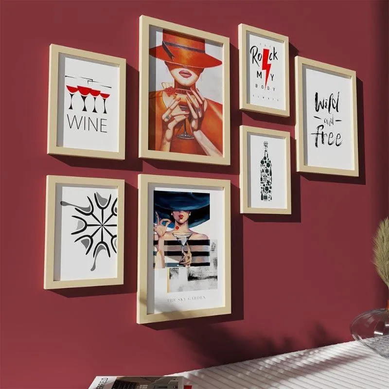 The Night Bar Wall Art - Set Of Seven media 1