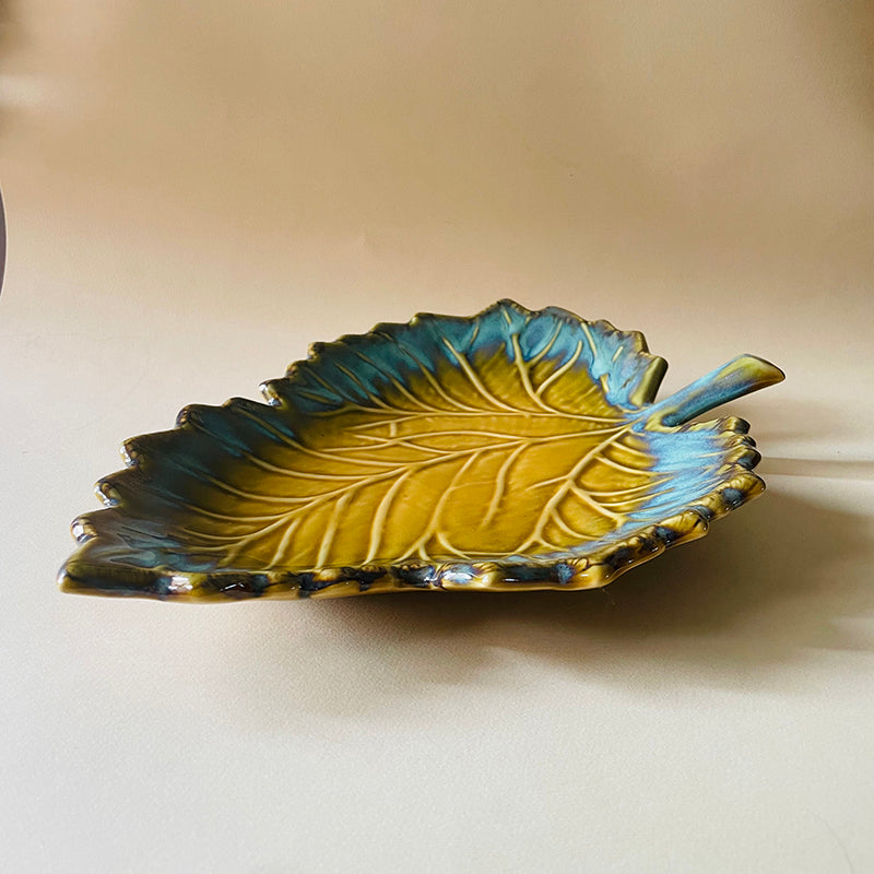 Cerelia Ceramic Platter - Yellow & Blue media 8