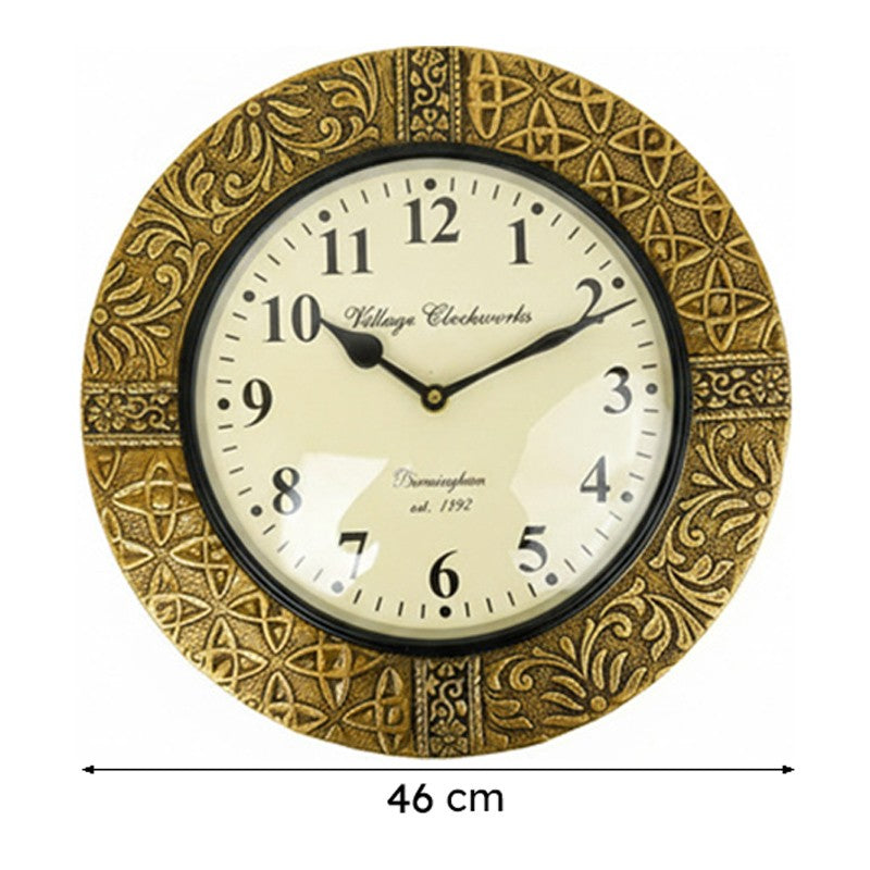 Timeless Strokes Hand-Painted Wood Wall Clock media 6