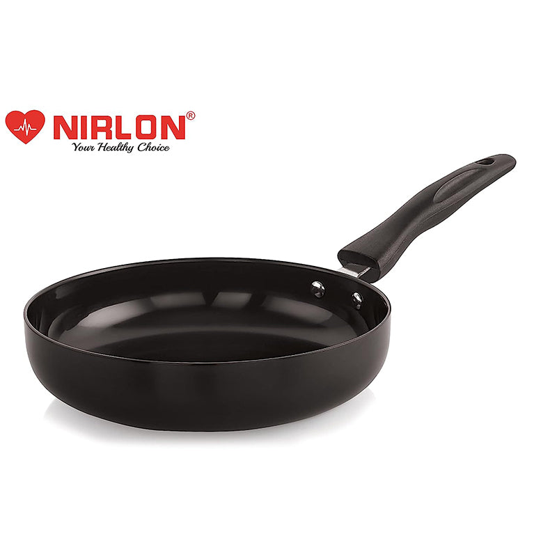 Nirlon Hard Anodized Frying Pan With Lid - 1100 ML/9 Inches media 3