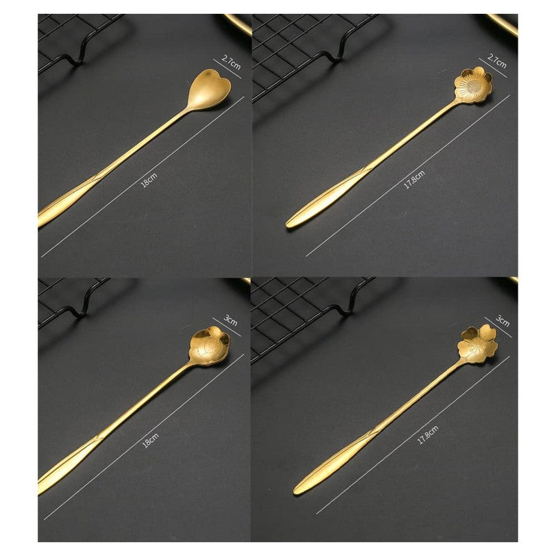 Stailess Steel Dessert Spoon - Set Of Four media 7
