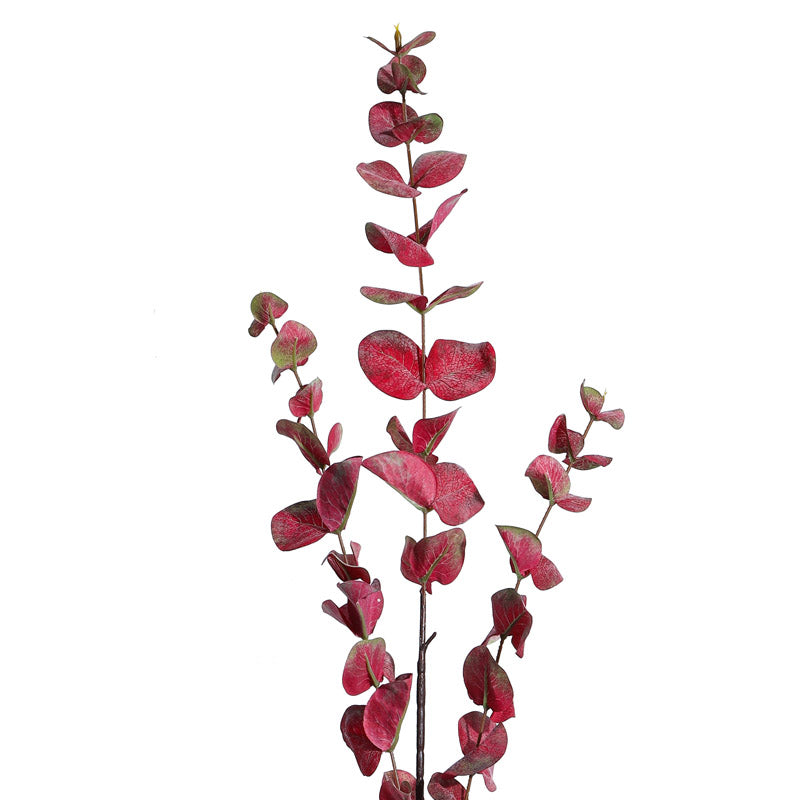 Artificial Realistic Eucalyptus Stick (Red) - Set Of Three media 7