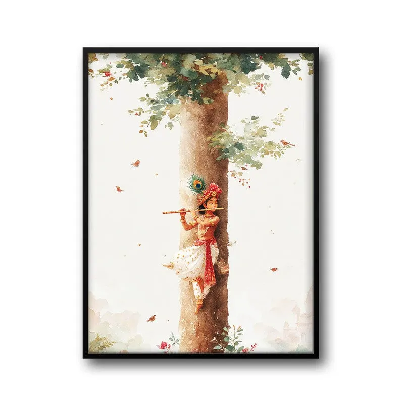 Baal Gopal Lord Krishna Blissful Archival Paper Wall Art media 7