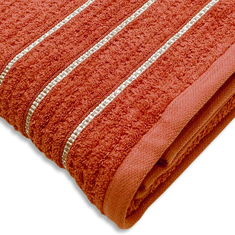 Lisse Cotton Bath Towel - Orange media 4