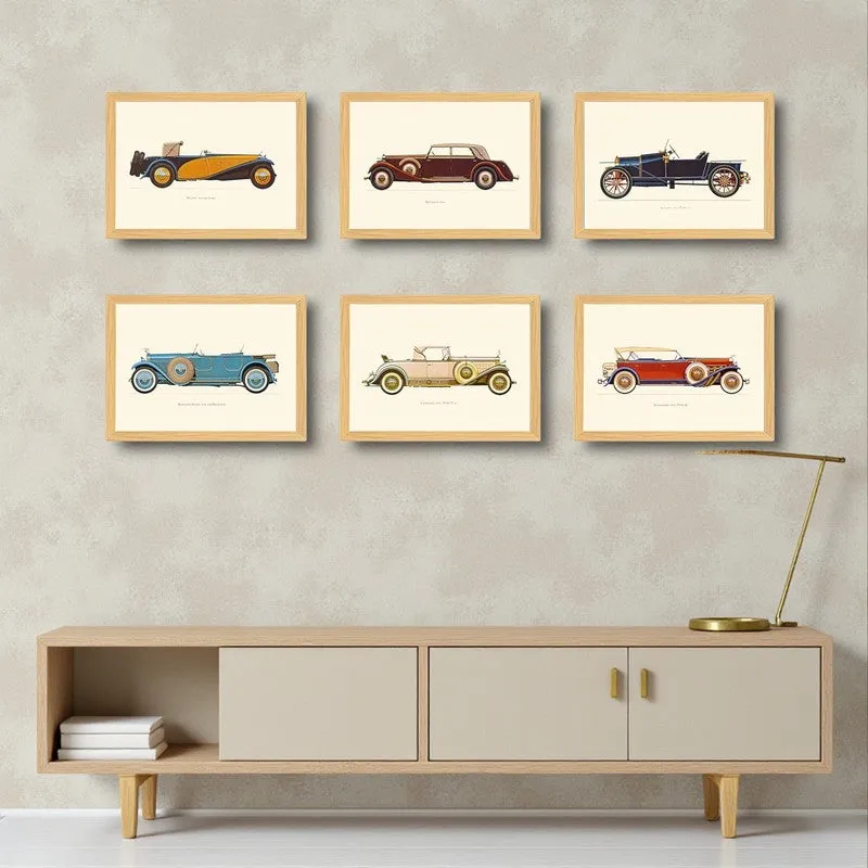Retro Vroom Wall Art - Set Of Six media 3