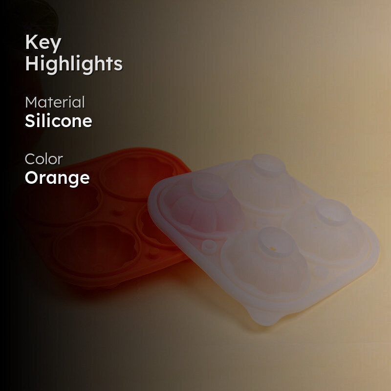 Chill Silicone 4-Cube Ice Mould - Red media 2