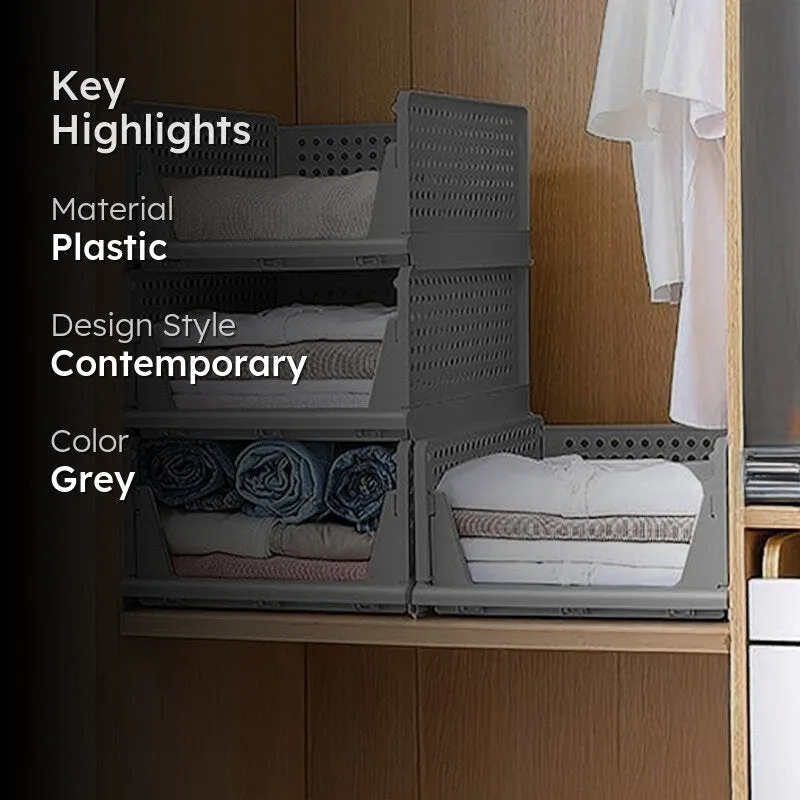 Closette Four Tier Cloth Organiser -Set of Four media 2