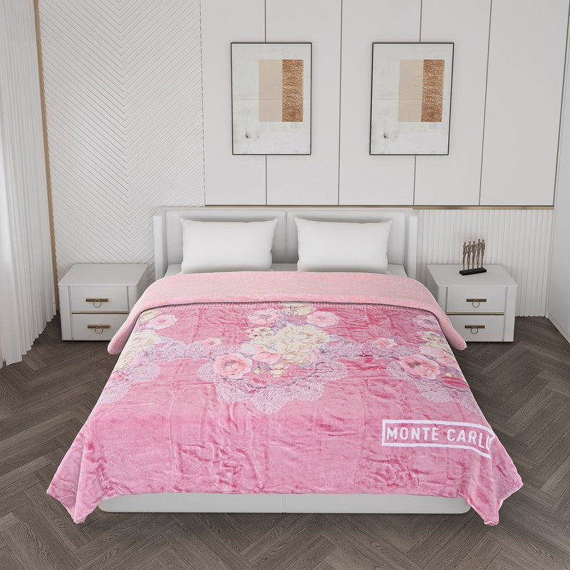Monte Carlo Blush Blossom Blanket - 550 GSM media 3