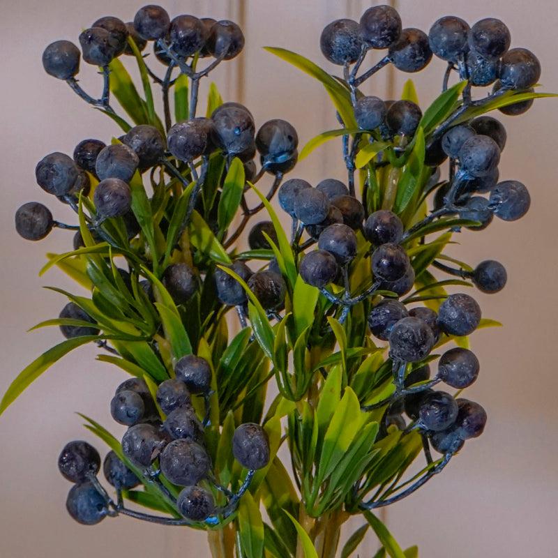 Faux Blue Cherry Blossom Flower Stick (16 CM) - Set Of Two media 4