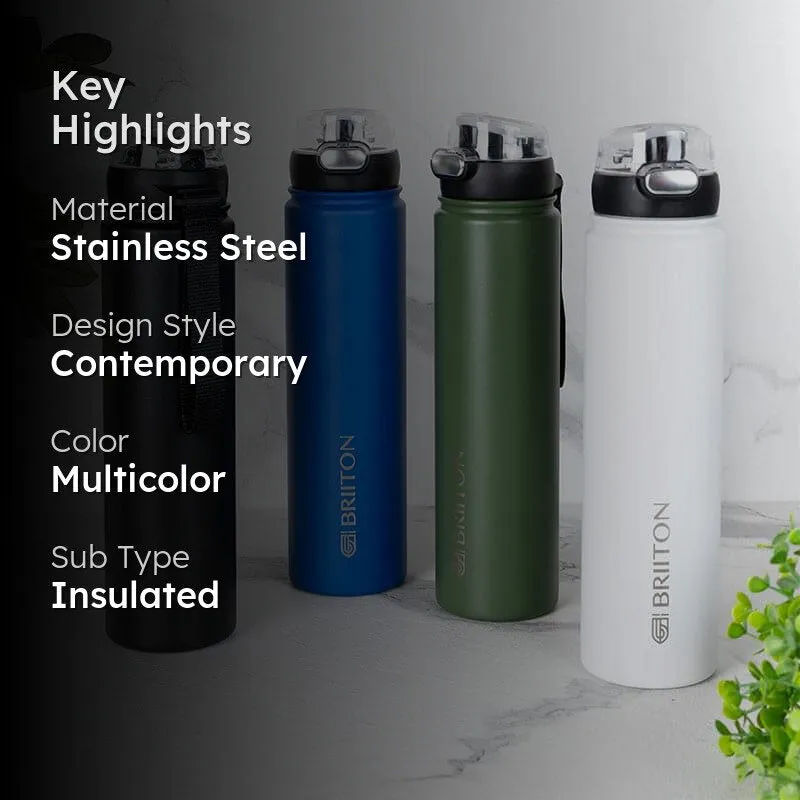 Harpo Sip Hot & Cold Thermos Water Bottle (750 mL Each) - Set Of Four media 2