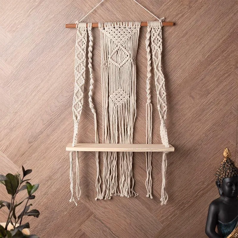 Zorae Macrame Wall Shelf media 1
