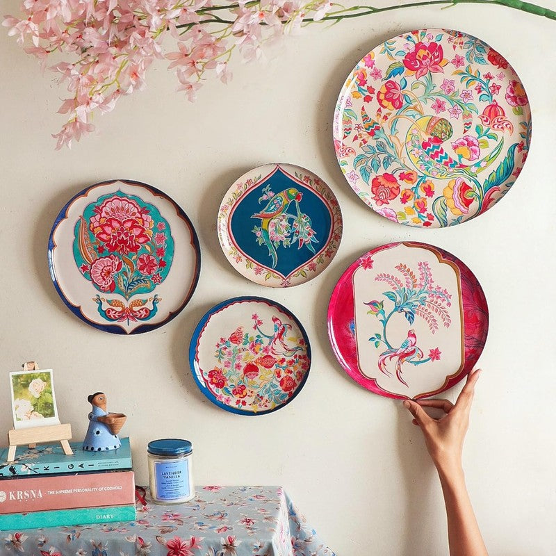 Paradise Birds Metal Wall Plate - Set Of Five media 5
