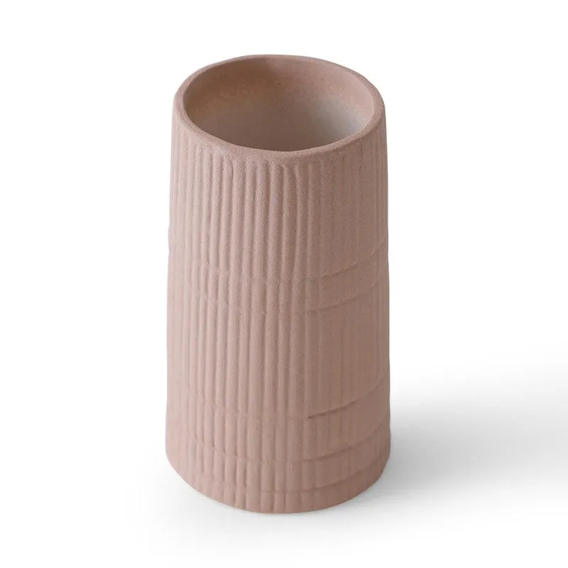 Soft Rose Textured Ceramic Vase media 5