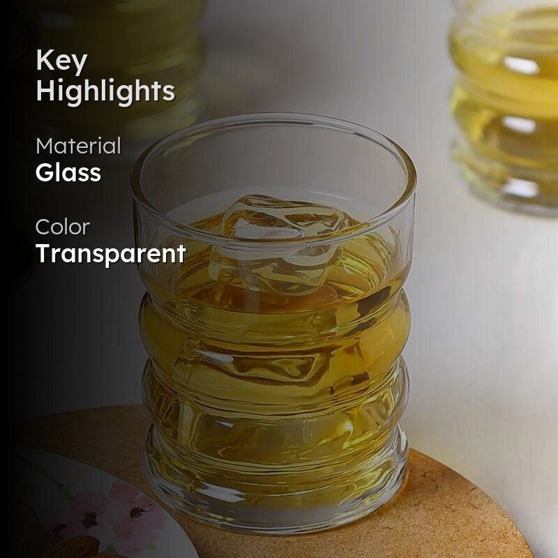 Ribbed Old Fashioned Glasses (240ml) - Set Of Six media 2