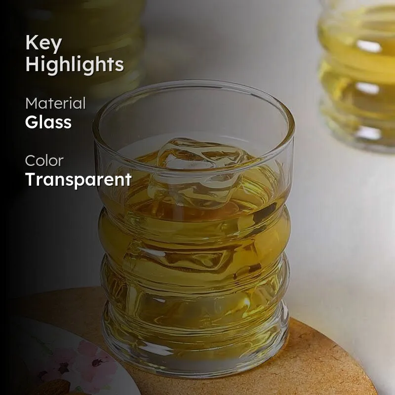 Ribbed Old Fashioned Glasses (240ml) - Set Of Six media 2