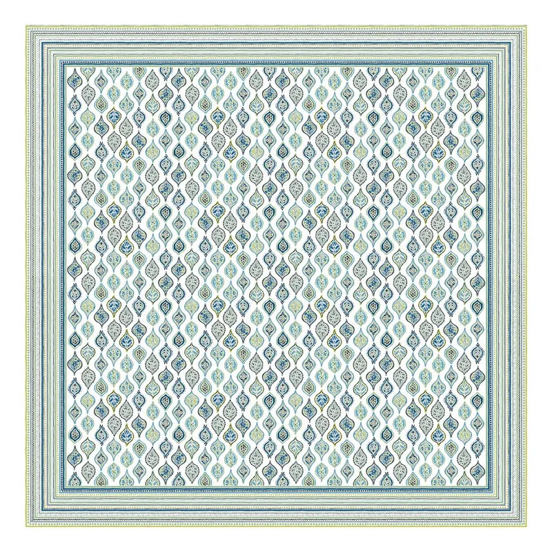 Royal Blend Cotton Bedsheet (Green,Blue) - 120 TC media 5
