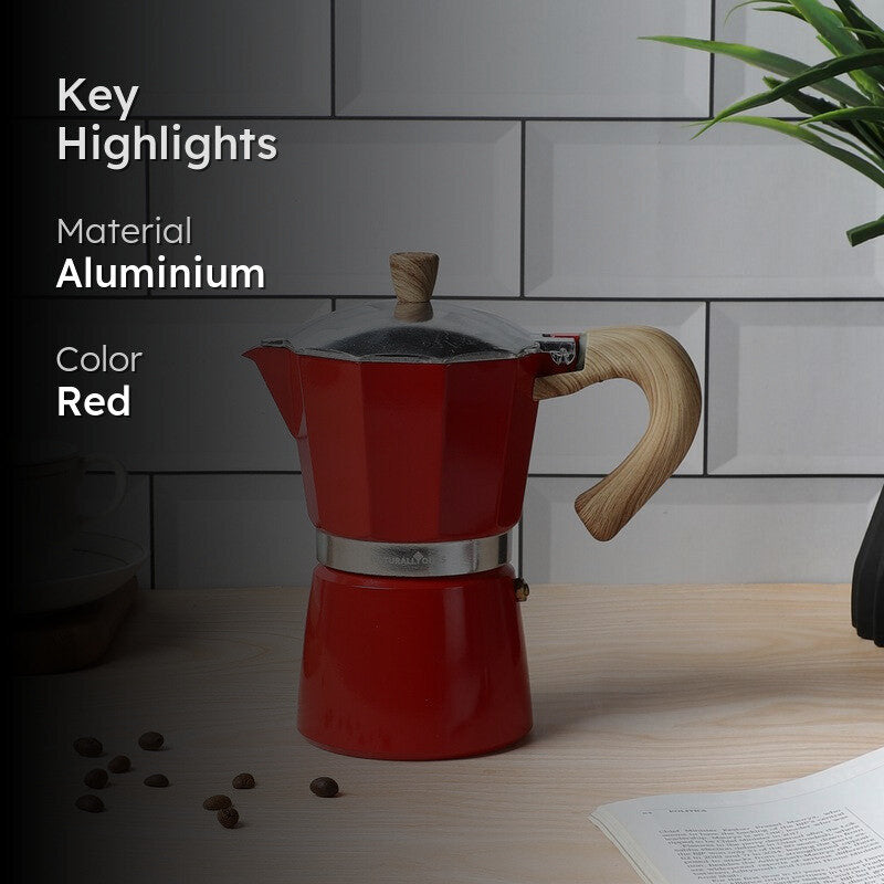 Brewlyn Coffee Maker (300 ML) - Red media 2