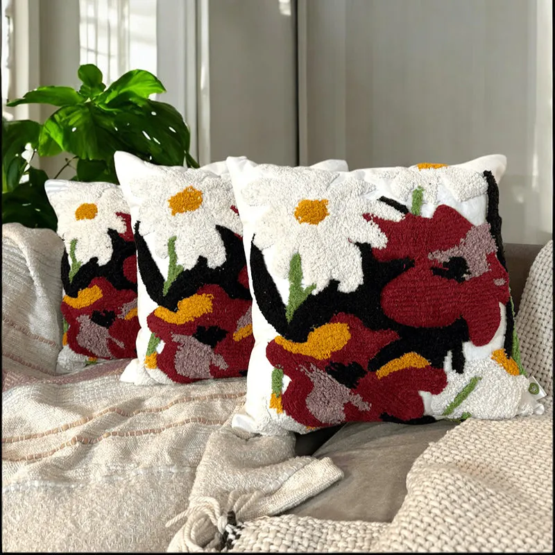 Eco Weft Tufted Cushion Cover Set - Set Of Three media 2