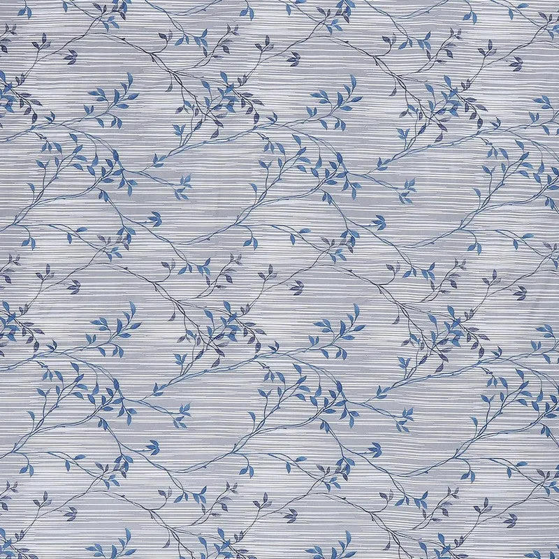 Monte Carlo Flora Form Cotton Bedsheet (White,Blue) - 104 TC media 7