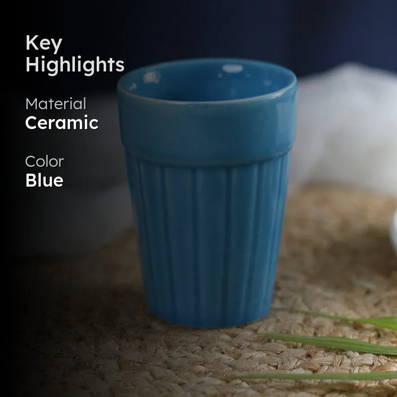Nicoletta Ceramic Kulhad (Blue) -150 mL media 2