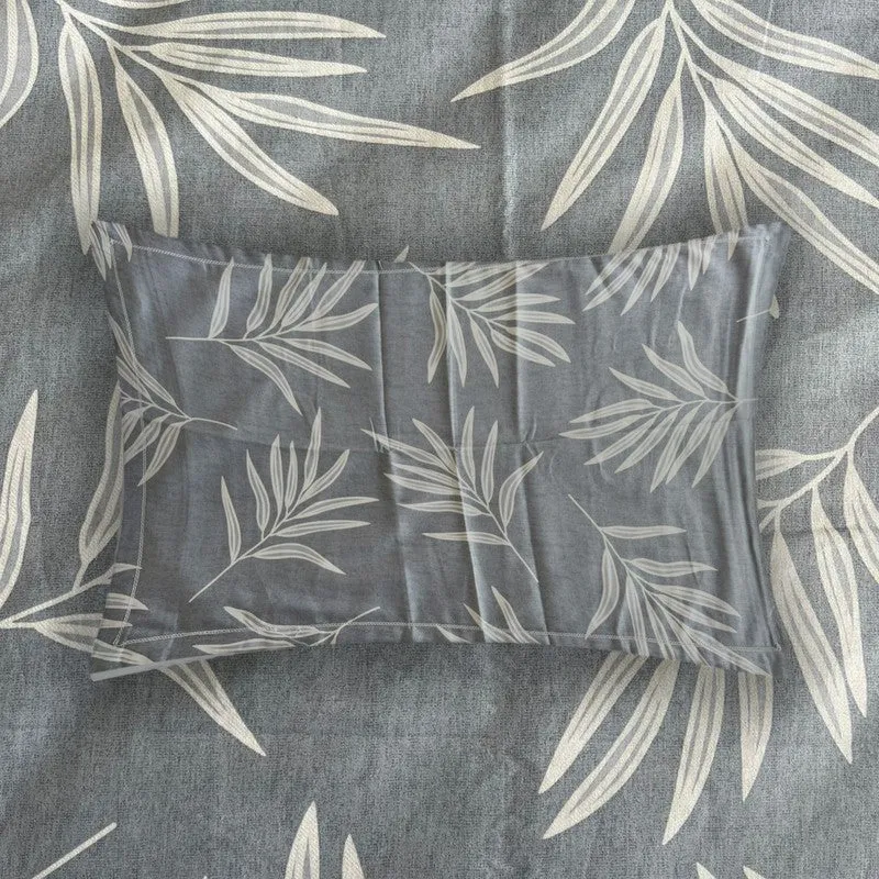 Leaf Mist Cotton Bedsheets (Blue) - 400 TC media 7