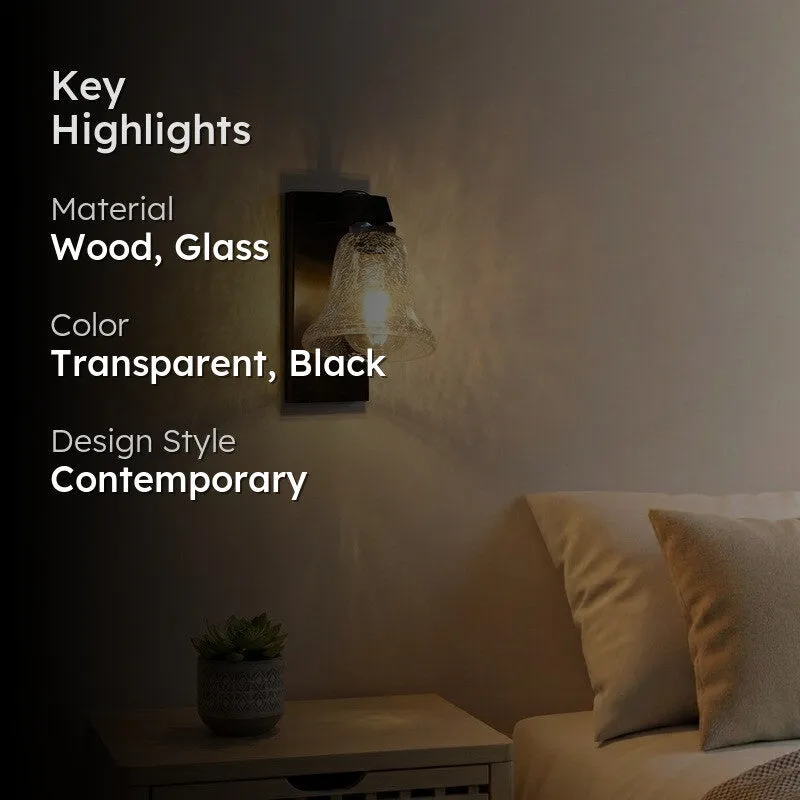 Crystal Flare Glass Wall Lamp media 2