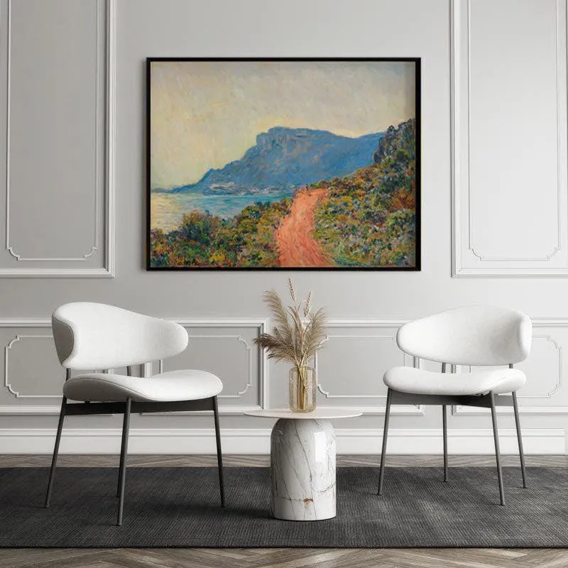 La Corniche Near Monaco By Claude Monet - Black Frame media 5